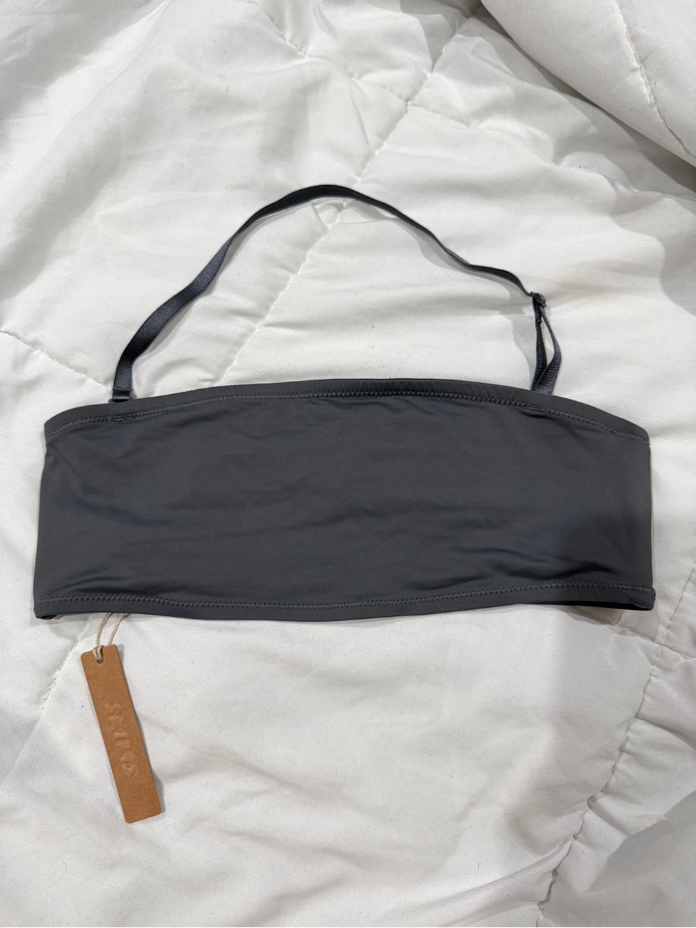 SKIMS Strapless Bandeau Swim Top